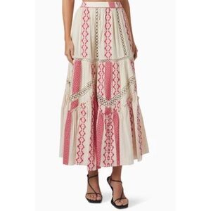 HEMANT & NANDITA Pehr Midi Skirt NWT